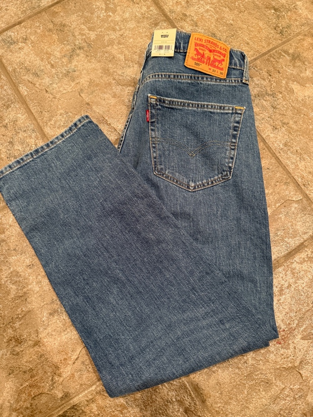 Levi's Men's Straight Jeans - Classic Blue Denim